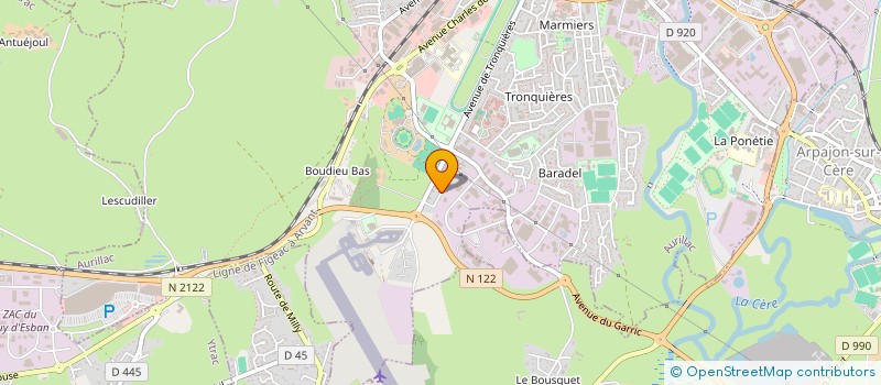 localisation de l'entreprise SALAMA NDJEMA à AURILLAC