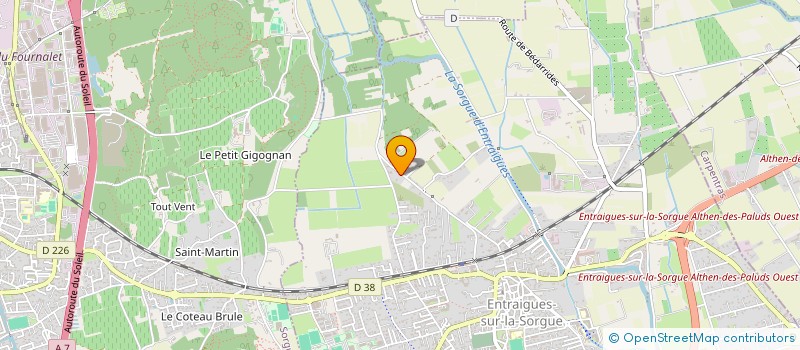 localisation de l'entreprise SALAMANCA à ENTRAIGUES-SUR-LA-SORGUE