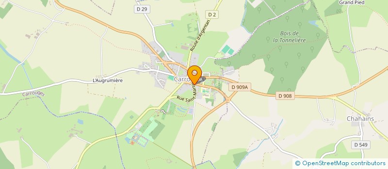 localisation de l'entreprise SALAMANDE à CARROUGES