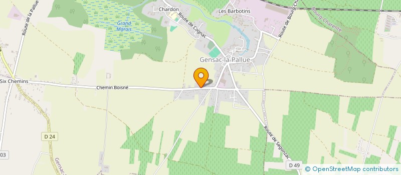 localisation de l'entreprise SALAMANDER RIDERS à GENSAC-LA-PALLUE