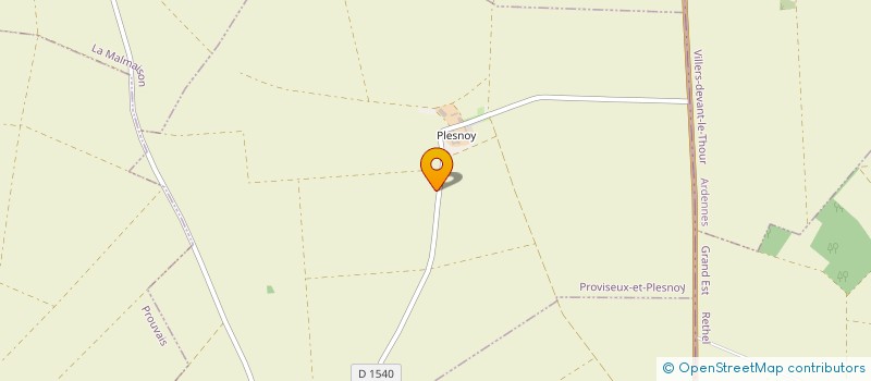 localisation de l'entreprise SALAMANDRE à PROVISEUX-ET-PLESNOY
