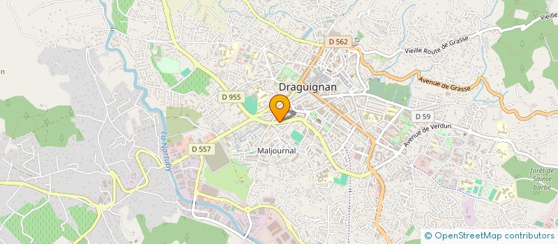 localisation de l'entreprise SALAMANDRE à DRAGUIGNAN