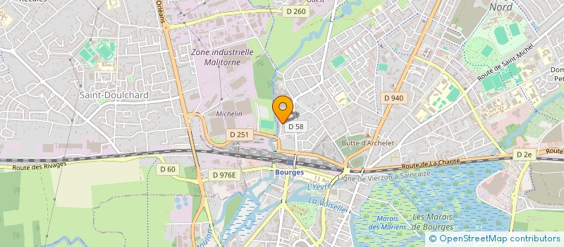 localisation de l'entreprise SALAMANDRE  BOURGES