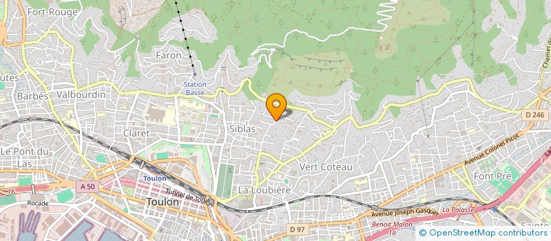 localisation de l'entreprise SALAMANDRE  TOULON