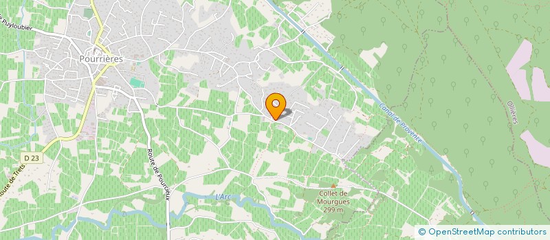 localisation de l'entreprise SALAMANDRE  POURRIERES