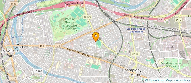 localisation de l'entreprise SALAMANDRE  CHAMPIGNY-SUR-MARNE