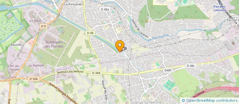 localisation de l'entreprise SALAMANDRE  MARIGNANE