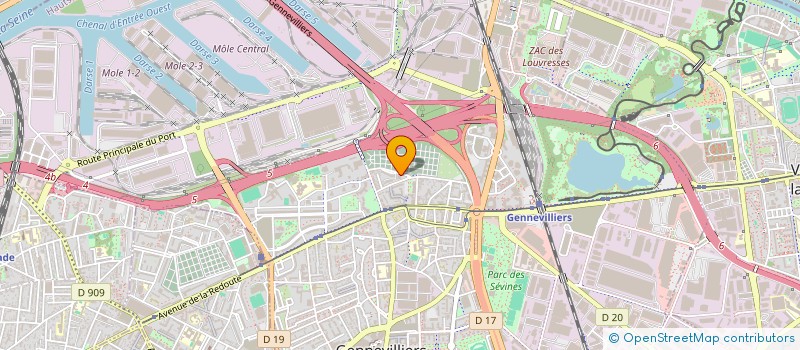 localisation de l'entreprise SALAMODE à GENNEVILLIERS