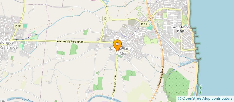 localisation de l'entreprise SALANCA IMMO  SAINTE-MARIE-LA-MER