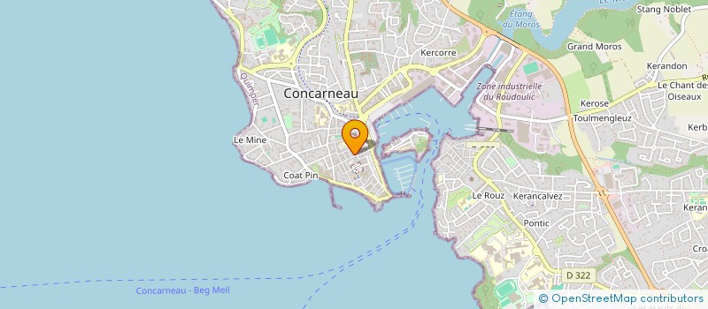 localisation de l'entreprise SALANGANE STORE  CONCARNEAU