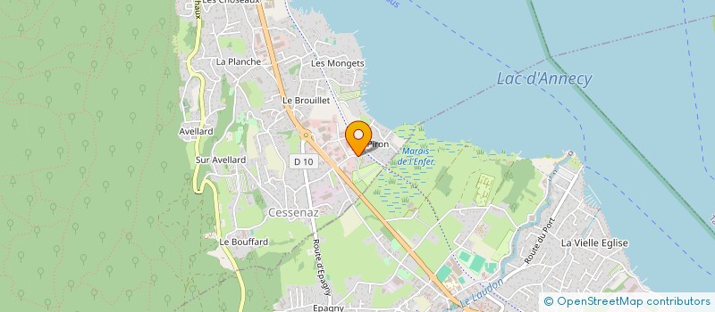 localisation de l'entreprise SALARY  SEVRIER