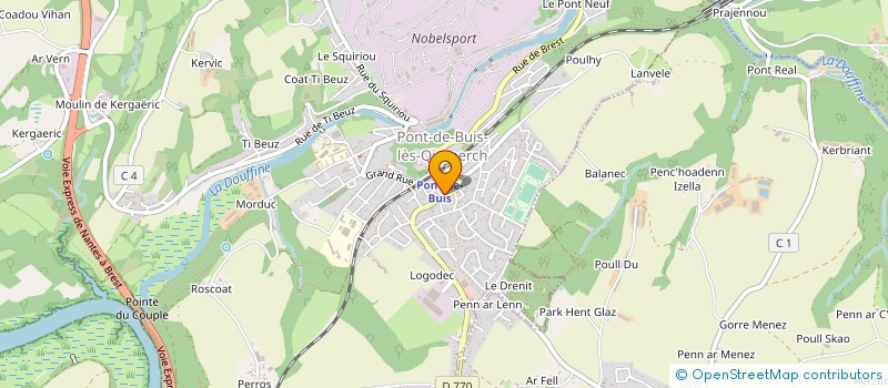localisation de l'entreprise SALAUN LIMOUSINES à PONT-DE-BUIS-LES-QUIMERCH