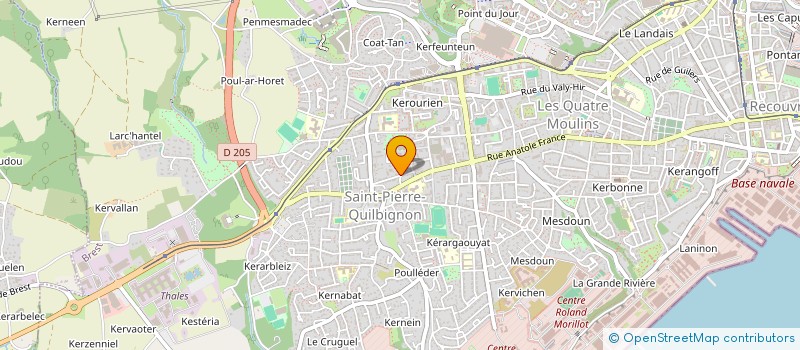 localisation de l'entreprise SALAUN RMB  BREST