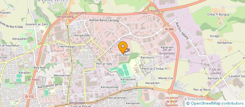 localisation de l'entreprise SALAUN SA  GUIPAVAS