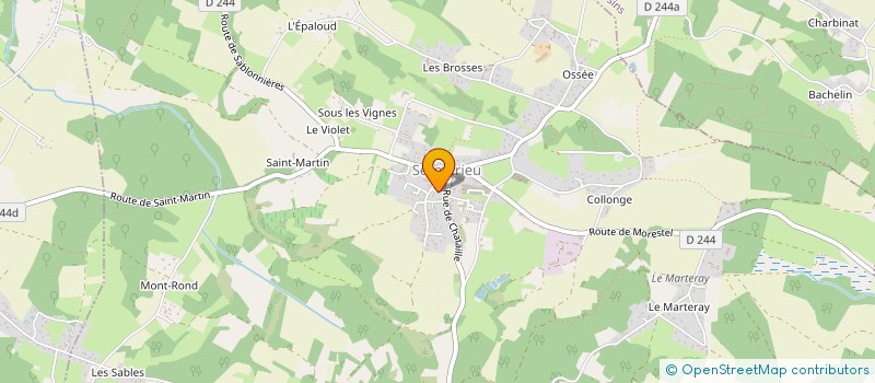 localisation de l'entreprise SALB CAFE  SERMERIEU