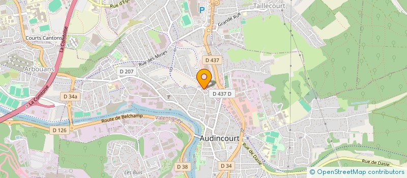 localisation de l'entreprise SALBART à AUDINCOURT