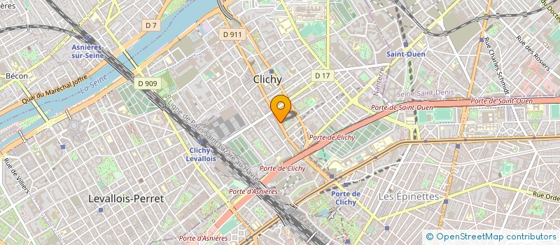 localisation de l'entreprise SALBAT à CLICHY