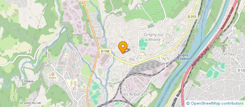 localisation de l'entreprise SALC FORMATION  GRIGNY-SUR-RHONE