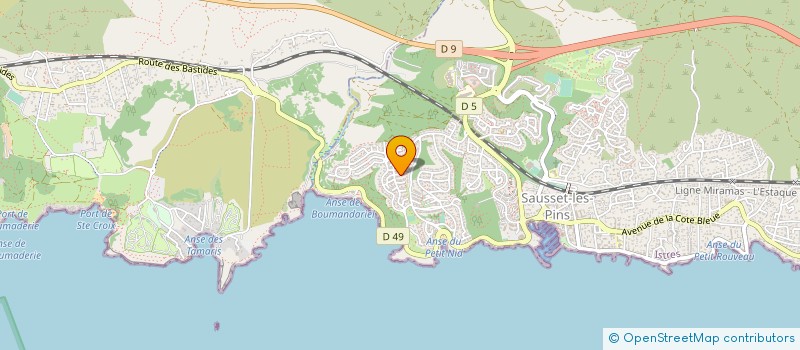 localisation de l'entreprise SALCETUM PROJECT  SAUSSET-LES-PINS