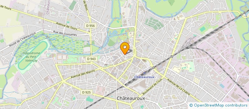 localisation de l'entreprise SALCONY à CHATEAUROUX