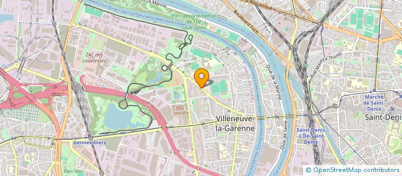 localisation de l'entreprise SALDIS à VILLENEUVE-LA-GARENNE