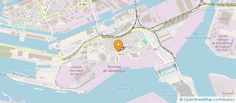 localisation de l'entreprise SALE SUCRE  LE HAVRE