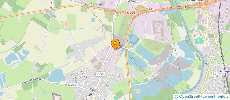 localisation de l'entreprise SALEC 72  SPAY