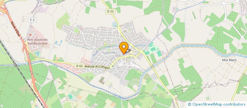 localisation de l'entreprise SALEILLES DISTRIBUTION SARL à SALEILLES