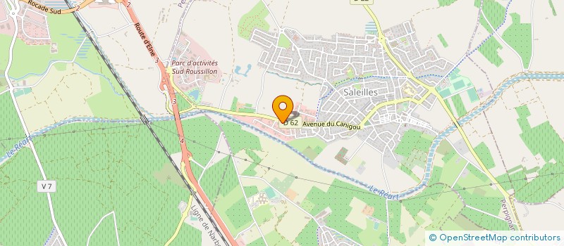 localisation de l'entreprise SALEILLES MATERIAUX à SALEILLES