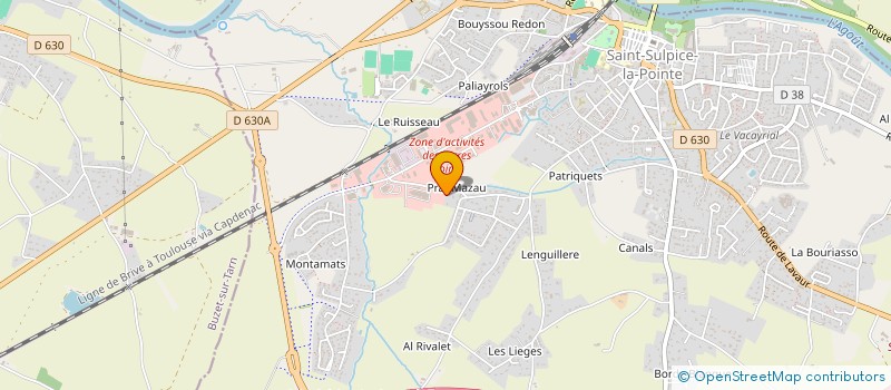 localisation de l'entreprise SALEM à SAINT-SULPICE-LA-POINTE