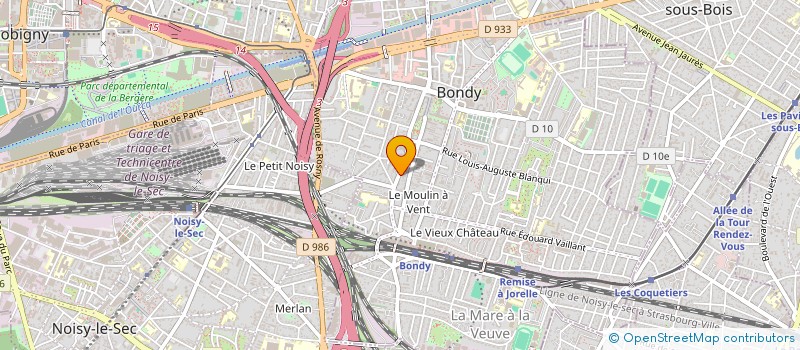 localisation de l'entreprise SALENGRO  BONDY