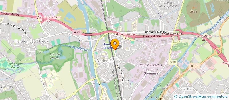 localisation de l'entreprise SALENGRO à DOUAI