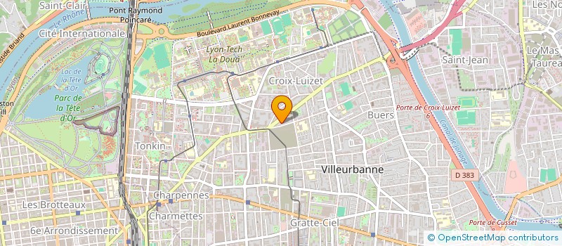 localisation de l'entreprise SALENGRO COIFFURE  VILLEURBANNE