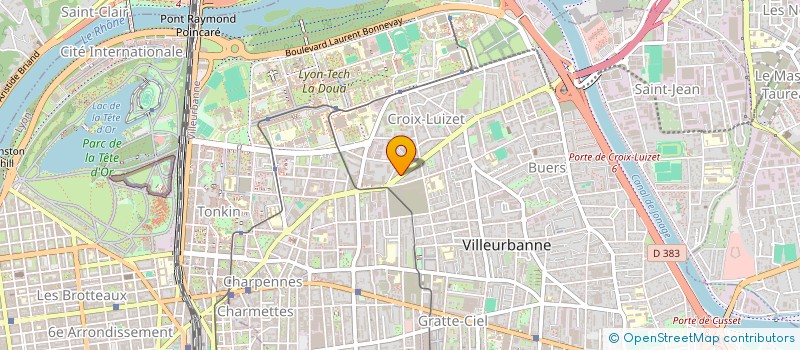 localisation de l'entreprise SALENGRO IMMOBILIER  VILLEURBANNE