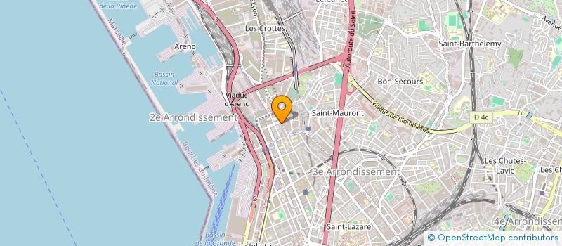 localisation de l'entreprise SALENGRO'S ELECTRICITE à MARSEILLE