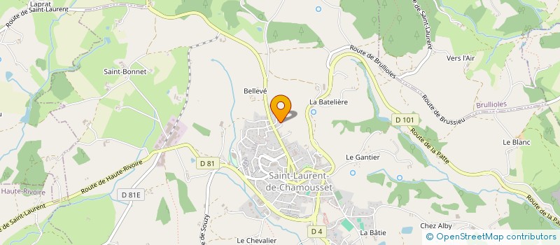 localisation de l'entreprise SALES AND SERVICES  SAINT-LAURENT-DE-CHAMOUSSET