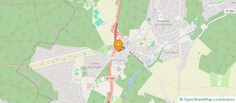localisation de l'entreprise SALES FINANCE à LESIGNY