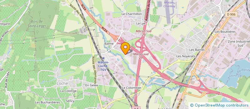 localisation de l'entreprise SALESKY BOURGOGNE à MACON