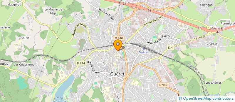 localisation de l'entreprise SALESSE FORMATION à GUERET