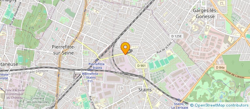 localisation de l'entreprise SALEVA à STAINS