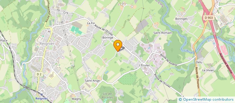 localisation de l'entreprise SALEVE HABITAT TRAVAUX à REIGNIER-ESERY