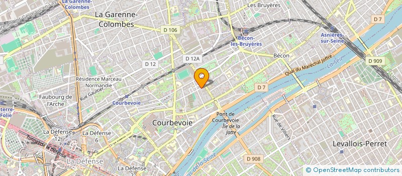 localisation de l'entreprise SALFI à COURBEVOIE
