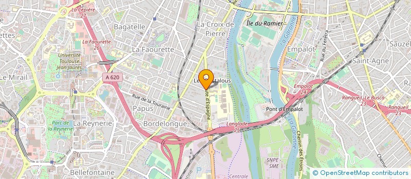 localisation de l'entreprise SALGE THIERS BATIMENT S.T.B. à TOULOUSE