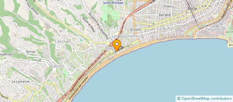 localisation de l'entreprise SALI à NICE