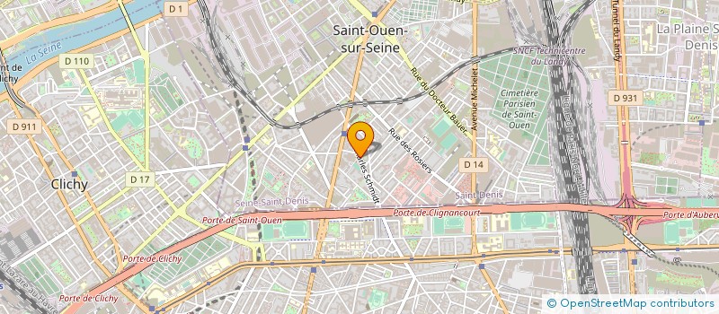 localisation de l'entreprise SALIA BATIMENT à SAINT-OUEN-SUR-SEINE