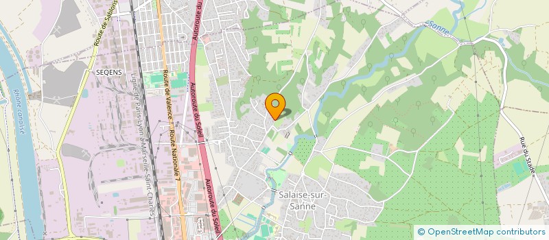 localisation de l'entreprise SALICA  SALAISE-SUR-SANNE