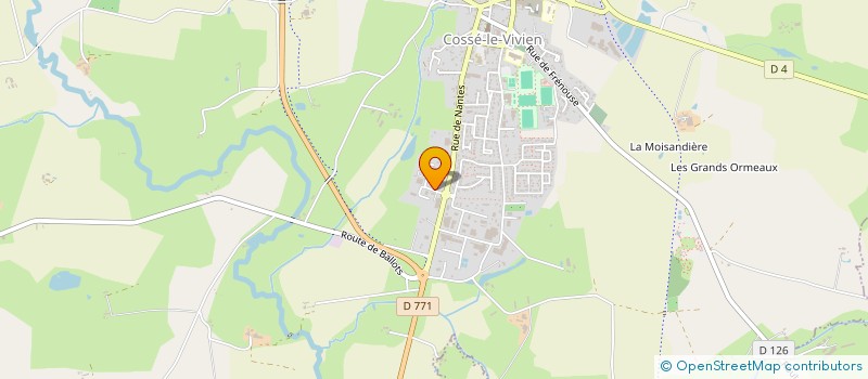 localisation de l'entreprise SALIDIS à COSSE-LE-VIVIEN