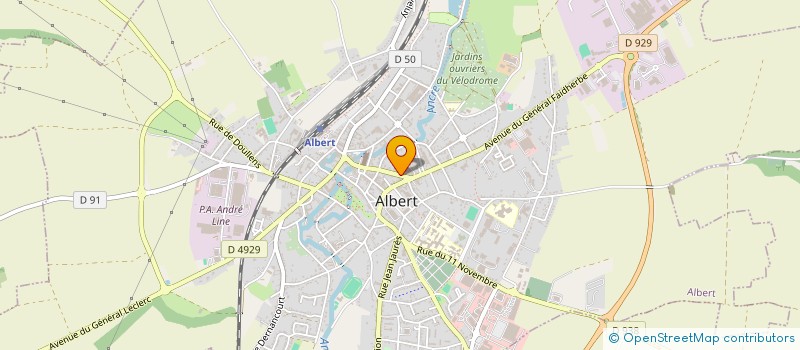 localisation de l'entreprise SALIENT TOURS à ALBERT