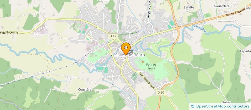 localisation de l'entreprise SALIES A PEINDRE à SALIES-DE-BEARN