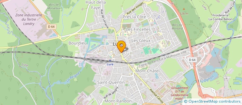 localisation de l'entreprise SALIGNON-GILLEGIRARD SARL à LURE